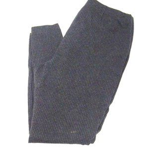 J.Jill Womens Dress Pants M Ponte Grey Black Houndstooth Plaid Slim Skinny